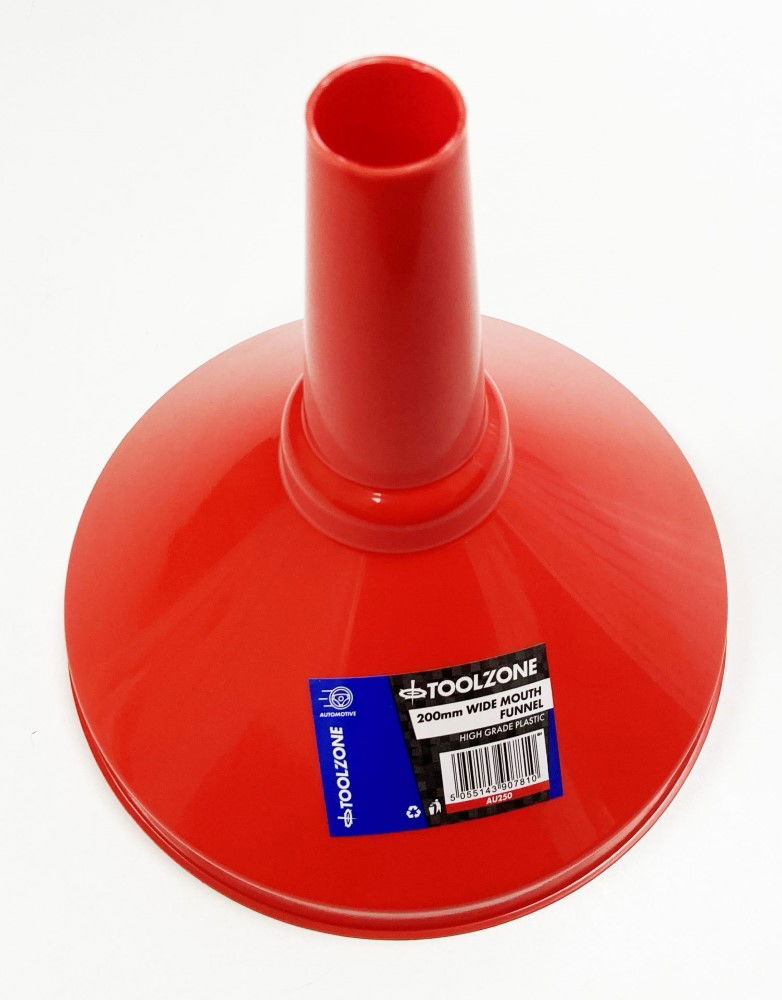 PLASTIC FUNNEL ORANGE 200mm - TOOLZONE KDPAU250 thumbnail 5