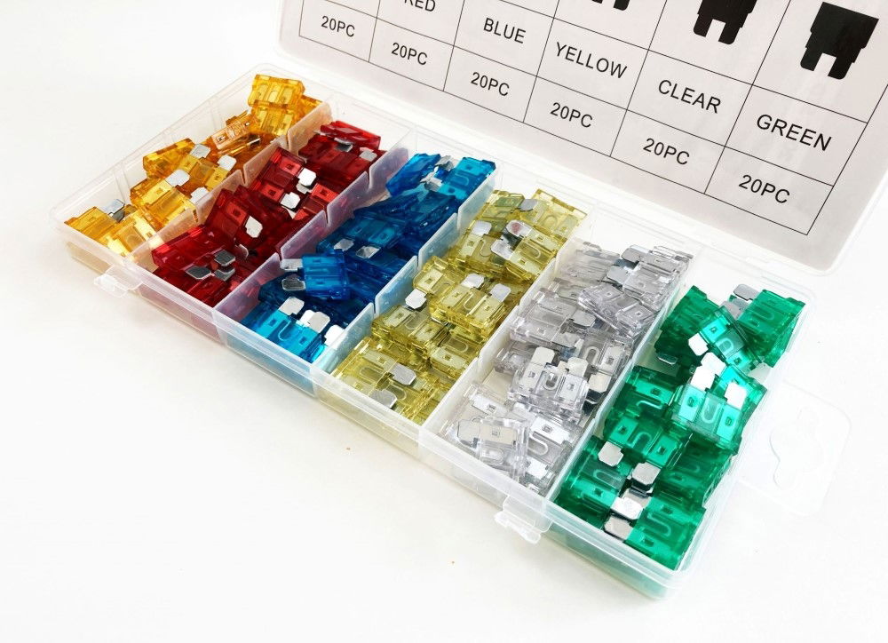 CAR FUSES STANDARD BLADE 120pc ASSORTED 5a-30a - TOOLZONE KDPAU296 thumbnail 6