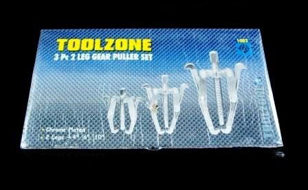 GEAR PULLER SET 2 LEG 3pc 100mm 150mm 200mm - TOOLZONE KDPAU300 thumbnail 2