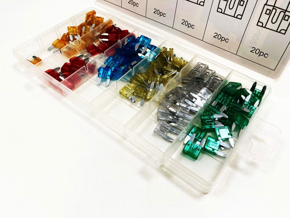 CAR FUSES MINI BLADE 120pc ASSORTED 5a-30a - TOOLZONE KDPAU303 thumbnail 7