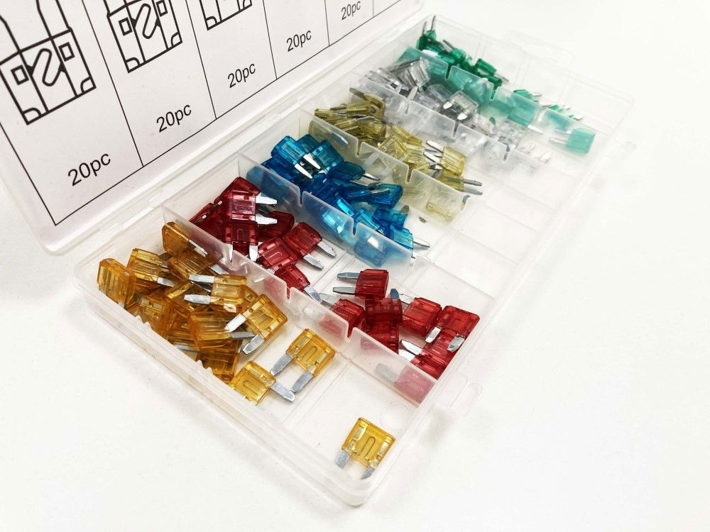 CAR FUSES MINI BLADE 120pc ASSORTED 5a-30a - TOOLZONE KDPAU303 thumbnail 8