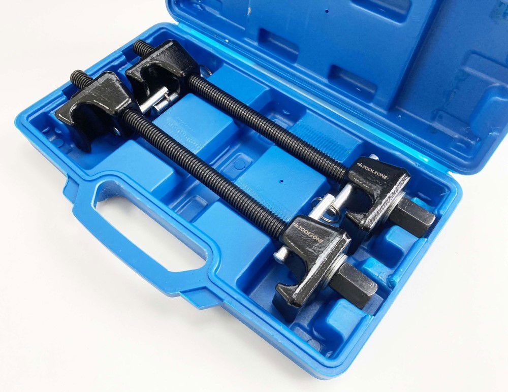 SPRING COMPRESSOR 2pc WITH LOCKING PINS - TOOLZONE KDPAU324 thumbnail 3