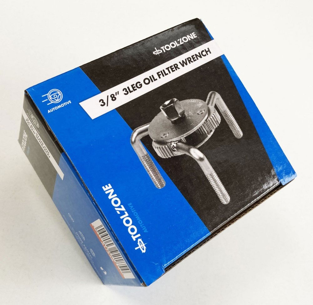 OIL FILTER WRENCH 3/8 DRIVE 3 LEG 70-130mm - TOOLZONE KDPAU336 thumbnail 2