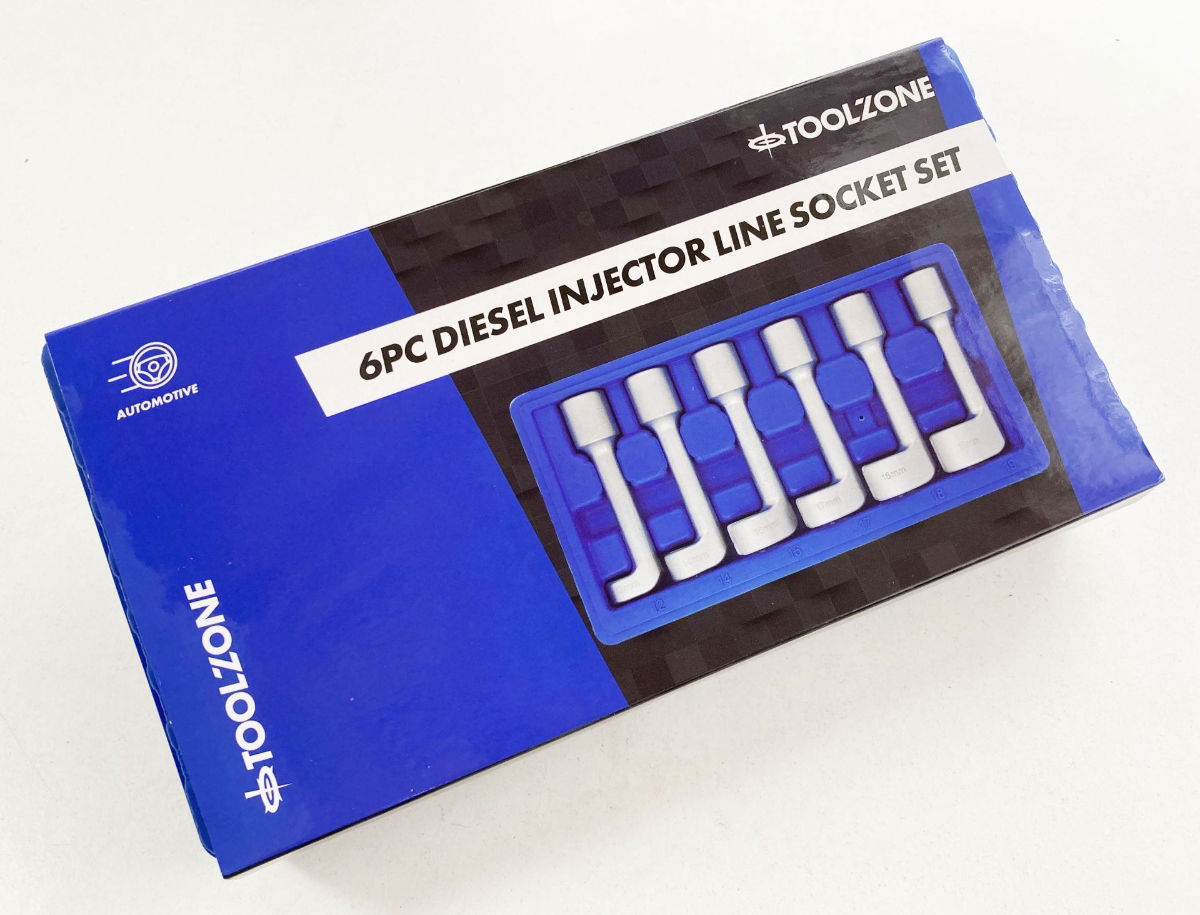 DIESEL INJECTOR LINE SOCKET SET 6pc 1/2 DRIVE 12-19mm - TOOLZONE KDPAU338 thumbnail 2