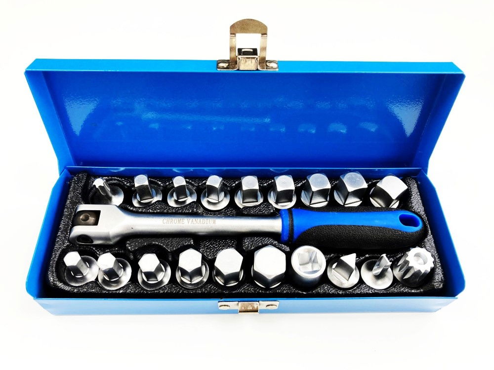 DRAIN PLUG SUMP KEY SET 3/8 20pc - TOOLZONE KDPAU350 thumbnail 3