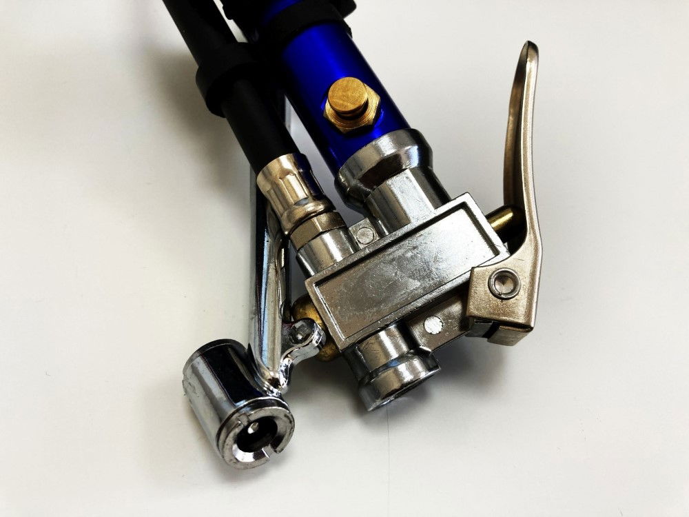 TYRE INFLATOR WITH CHUCK HOSE 220psi 1/4 AIR INLET 310mm HOSE - TOOLZONE KDPAU361 thumbnail 7