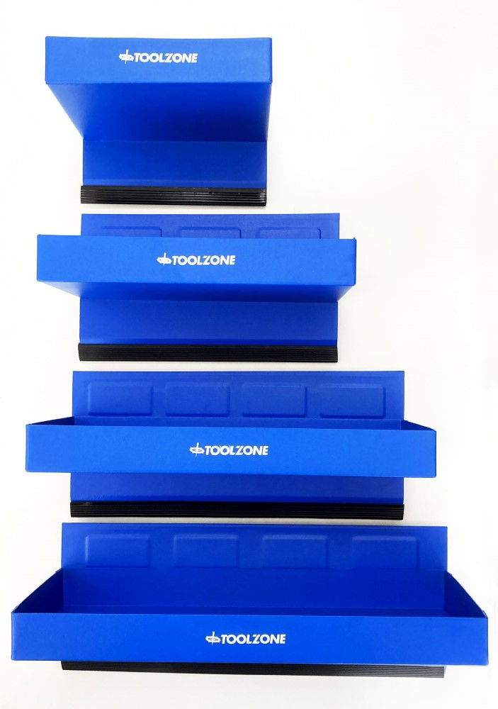 MAGNETIC TOOL TRAY SET 4pc 310x115mm 270x115mm 210x115mm 155x115mm - TOOLZONE KDPAU365 thumbnail 4