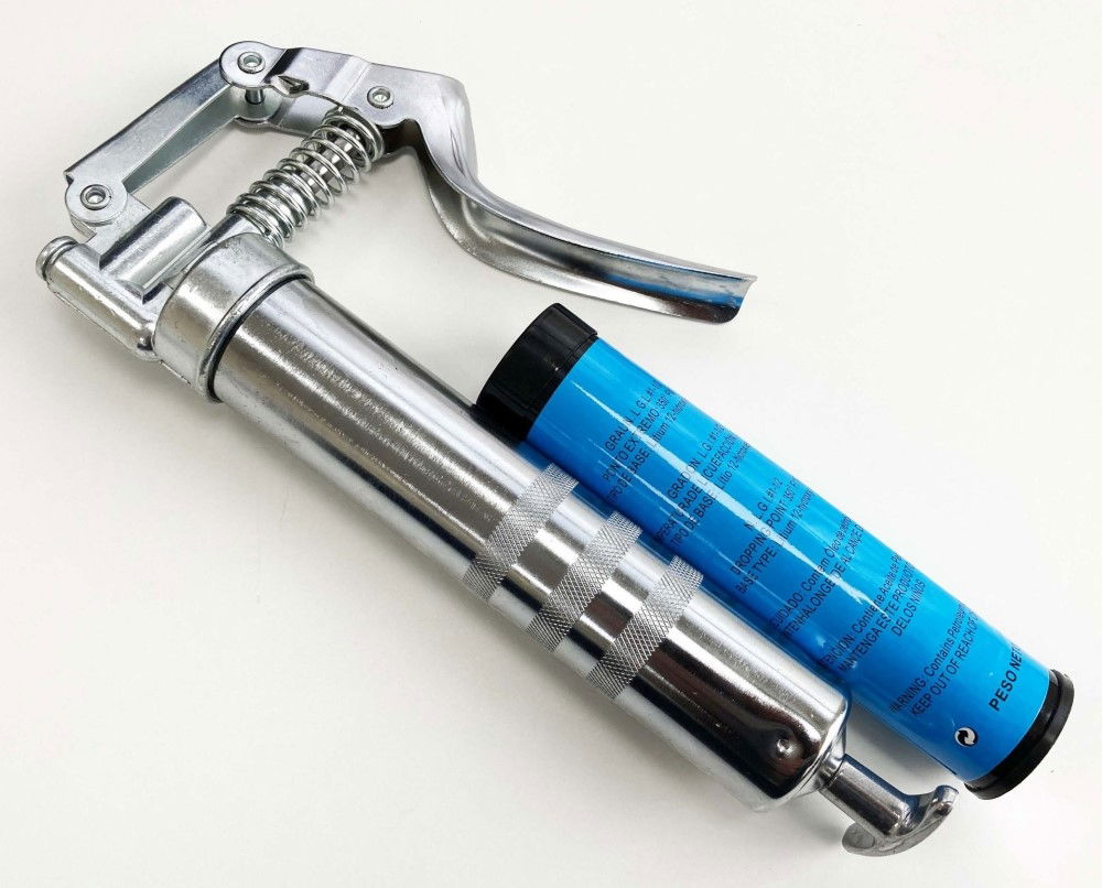 MINI GREASE GUN KIT 5pc PISTOL TYPE WITH FIXED AND FLEXIBLE NOZZLE - TOOLZONE KDPAU370 thumbnail 3