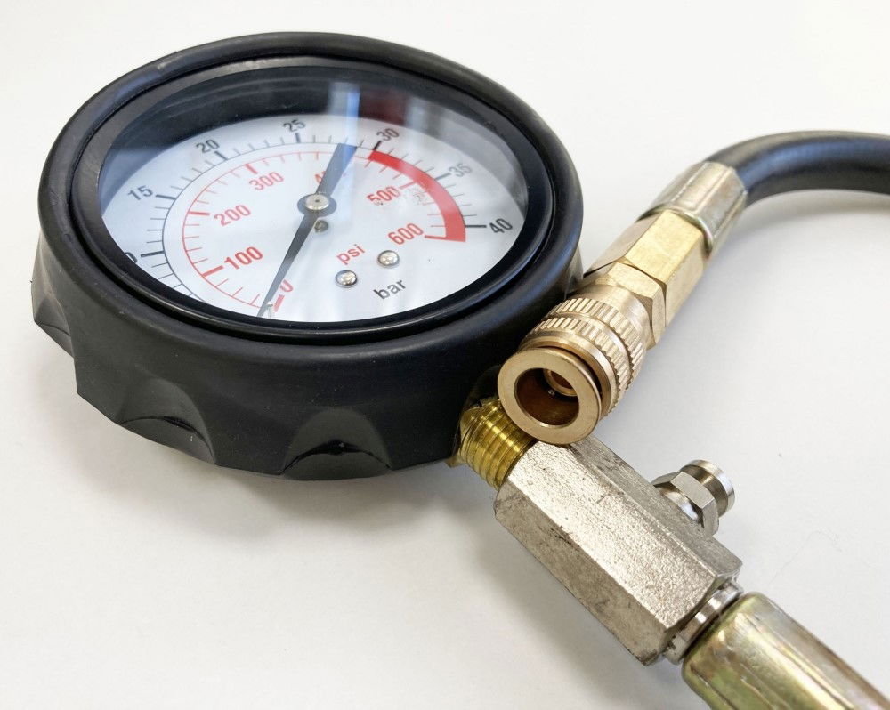 GAUGE FOR PETROL AND DIESEL ENGINE COMPRESSION TEST KIT REPLACEMENT - TOOLZONE KDPAU371 thumbnail 4