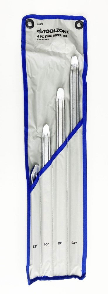 TYRE LEVER SET 4pc 12 16 18 24 WITH TETRON POUCH - TOOLZONE KDPAU373 thumbnail 5