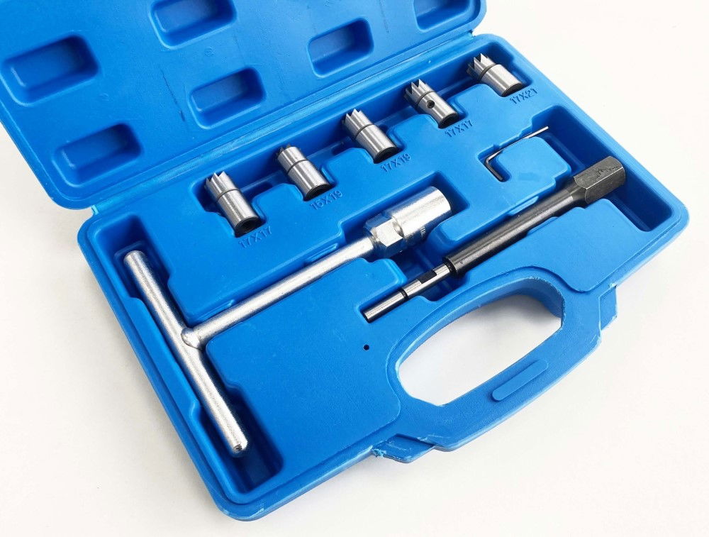 DIESEL INJECTOR CUTTER SET 7pc WITH REAMERS AND EXTENSION - TOOLZONE KDPAU378 thumbnail 4
