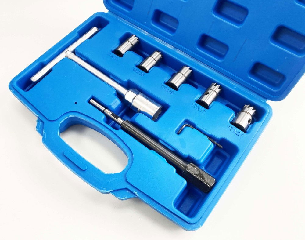DIESEL INJECTOR CUTTER SET 7pc WITH REAMERS AND EXTENSION - TOOLZONE KDPAU378 thumbnail 5