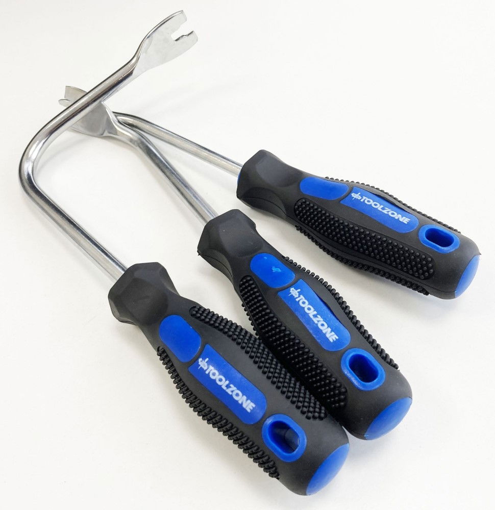AUTO UPHOLSTERY TOOL SET 6pc WITH REMOVERS AND TRIM CLIP PLIER - TOOLZONE KDPAU380 thumbnail 6