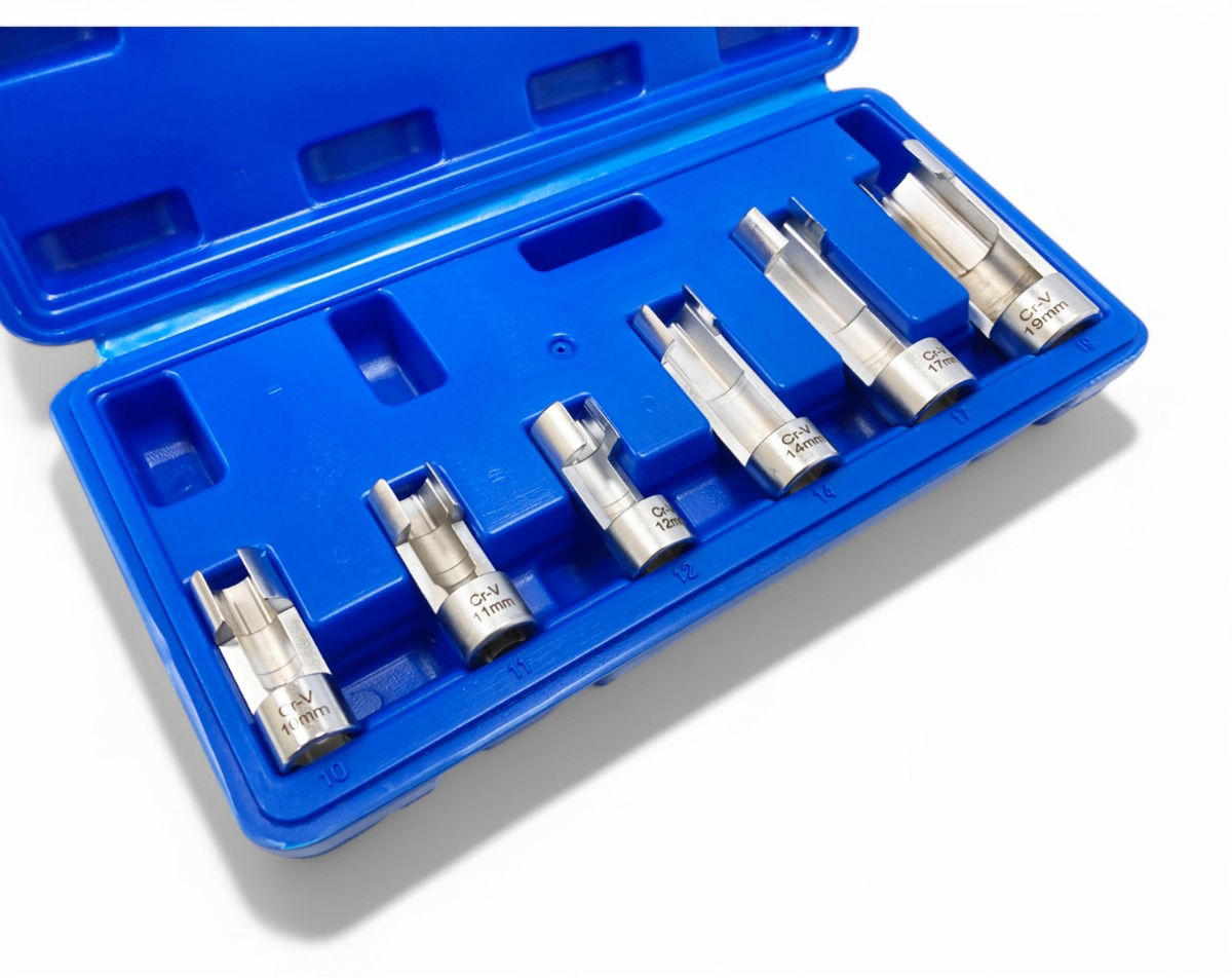 DIFFICULT ACCESS SOCKET SET 6pc 3/8 AND 1/2 DRIVE 10mm TO 19mm - TOOLZONE KDPAU385 thumbnail 2