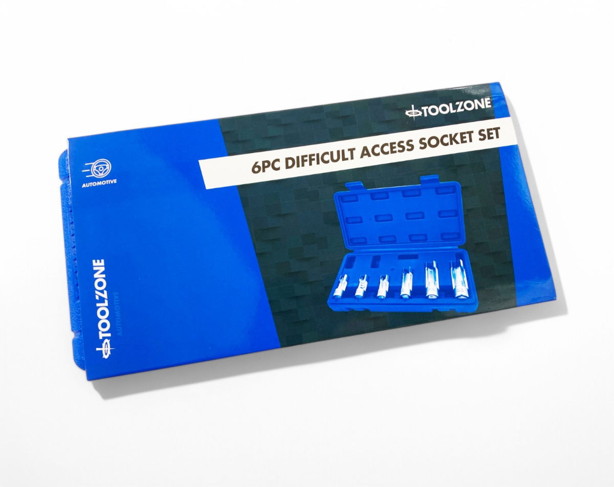 DIFFICULT ACCESS SOCKET SET 6pc 3/8 AND 1/2 DRIVE 10mm TO 19mm - TOOLZONE KDPAU385 thumbnail 7