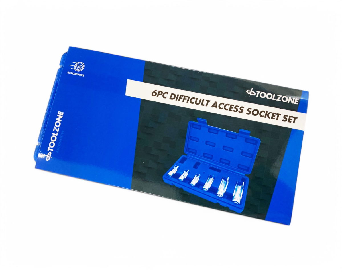 DIFFICULT ACCESS SOCKET SET 6pc 3/8 AND 1/2 DRIVE 10mm TO 19mm - TOOLZONE KDPAU385 thumbnail 8