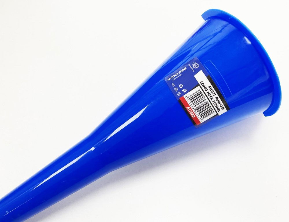 PLASTIC FUNNEL LONG NECK MULTI PURPOSE - TOOLZONE KDPAU388 thumbnail 3
