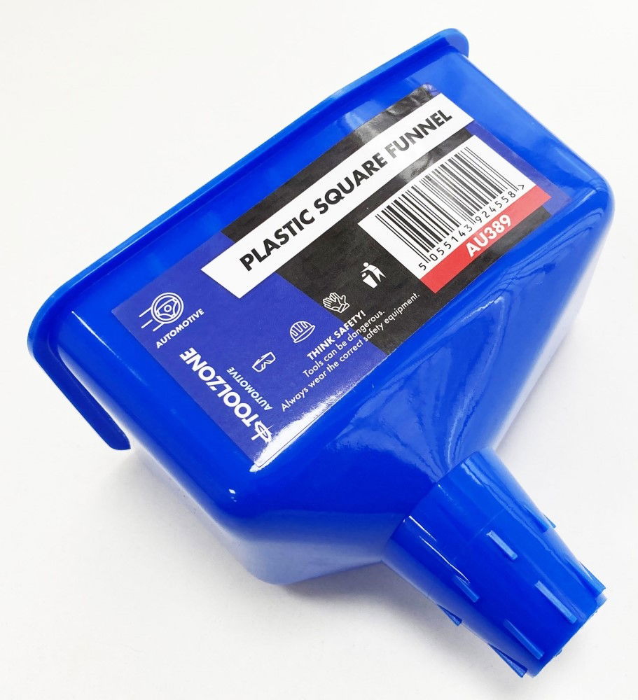 PLASTIC SQUARE FUNNEL 0.85 l OFFSET TAPERED SPOUT - TOOLZONE KDPAU389 thumbnail 2