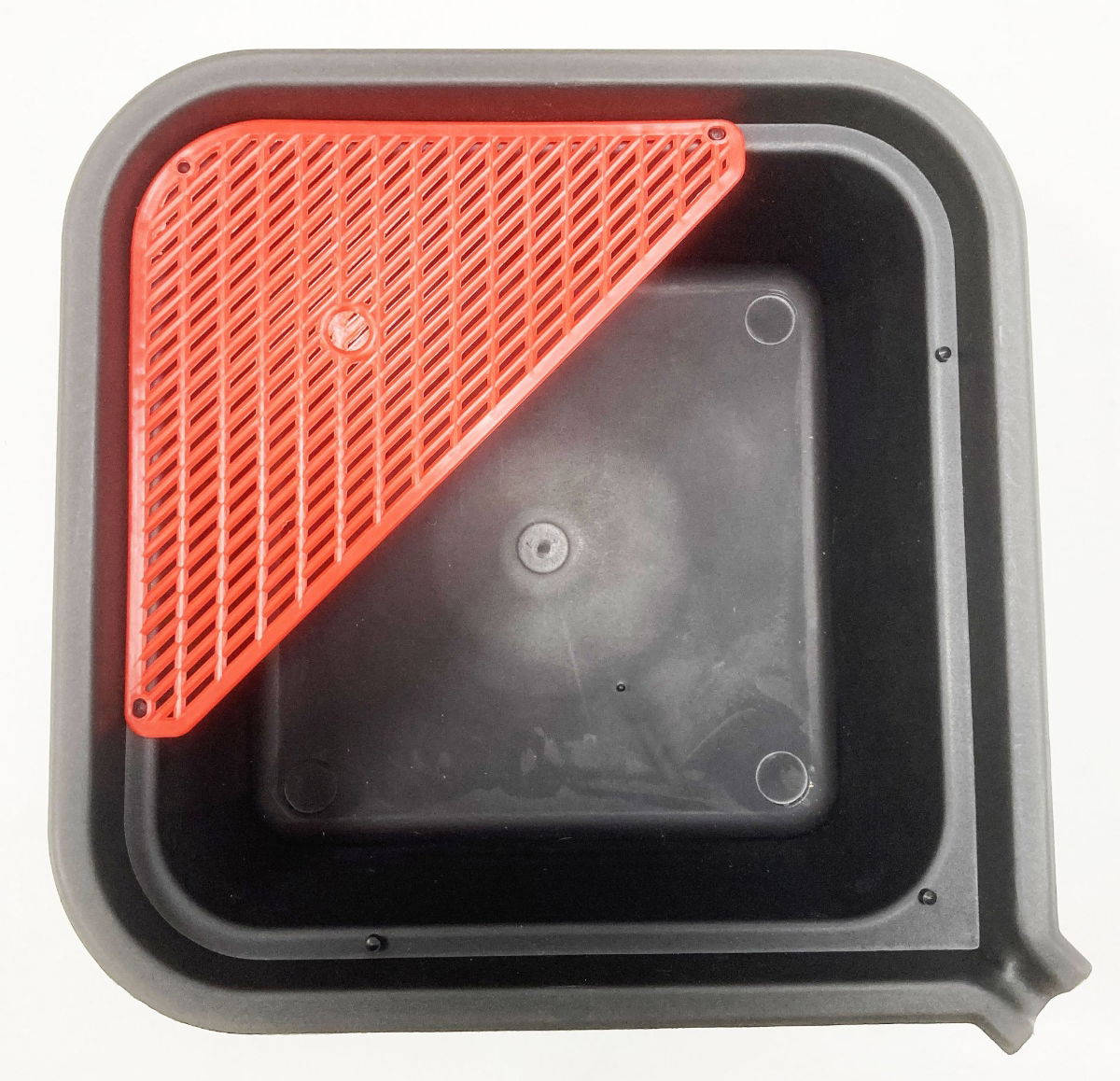 SQUARE OIL PAN WITH DRAINER INSERT AND FILTER MESH - TOOLZONE KDPAU393 image 1