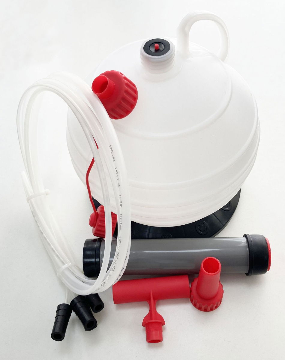 MANUAL VACUUM OIL EXTRACTOR PUMP 6l WITH 4 HOSES - TOOLZONE KDPAU396 thumbnail 2