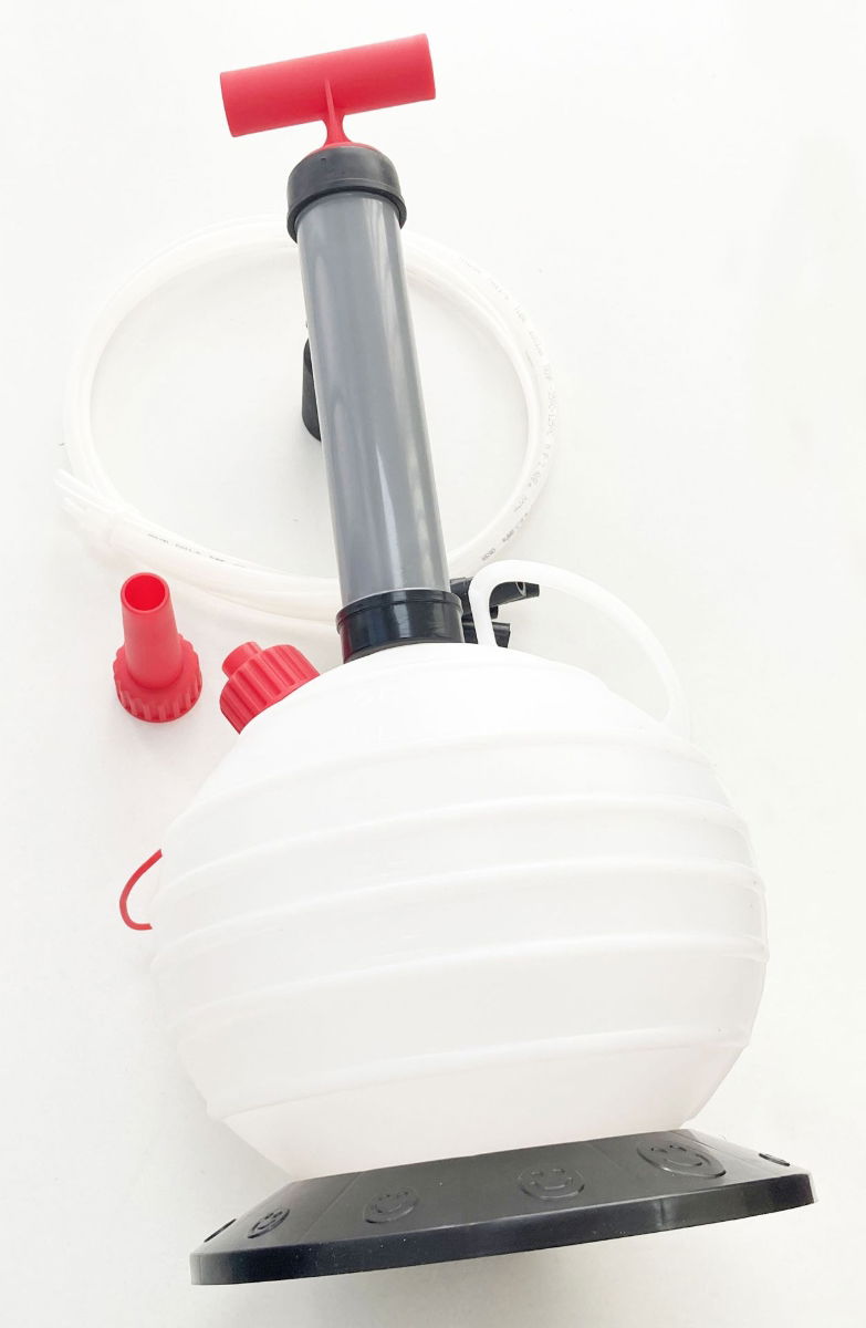 MANUAL VACUUM OIL EXTRACTOR PUMP 6l WITH 4 HOSES - TOOLZONE KDPAU396 thumbnail 4