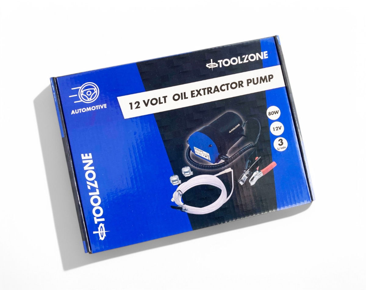OIL EXTRACTOR PUMP 12 volt WITH ACCESSORIES - TOOLZONE KDPAU398 image 1
