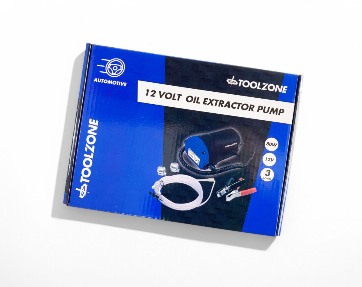 OIL EXTRACTOR PUMP 12 volt WITH ACCESSORIES - TOOLZONE KDPAU398 thumbnail 2