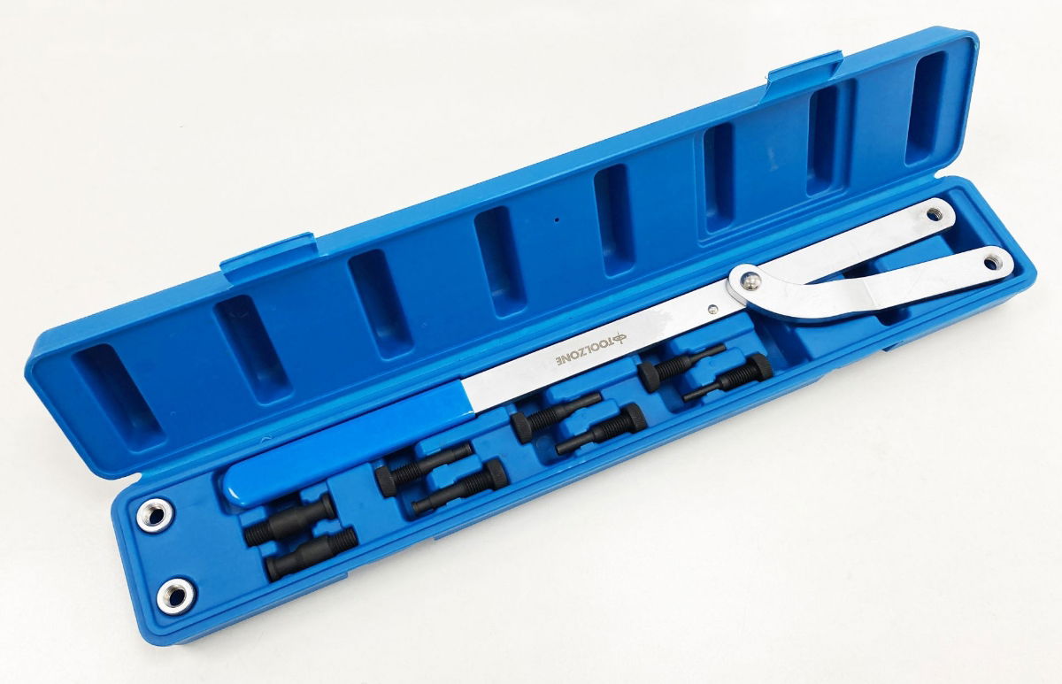 UNIVERSAL PULLEY AND FAN CLUTCH HOLDER SET ADJUSTABLE 40-220mm - TOOLZONE KDPAU400 thumbnail 3
