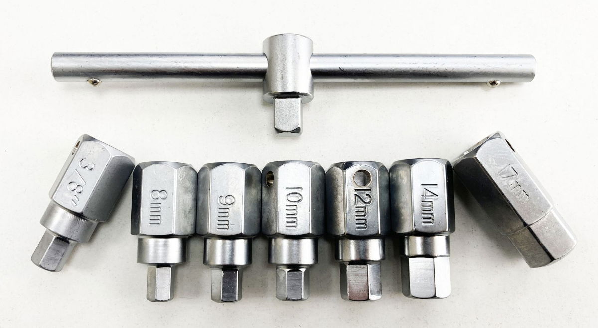 DRAIN PLUG KEY SET 12pc HEX AND SQUARE BITS - TOOLZONE KDPAU401 thumbnail 8