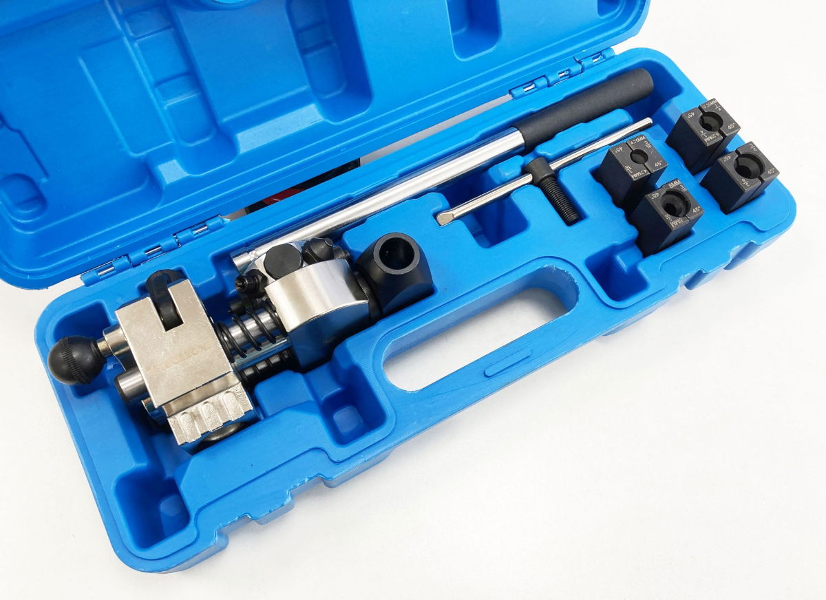 PROFESSIONAL BRAKE FLARING KIT FOR 3/16, 1/4, 5/16, 3/8 TUBES - TOOLZONE KDPAU402 thumbnail 5