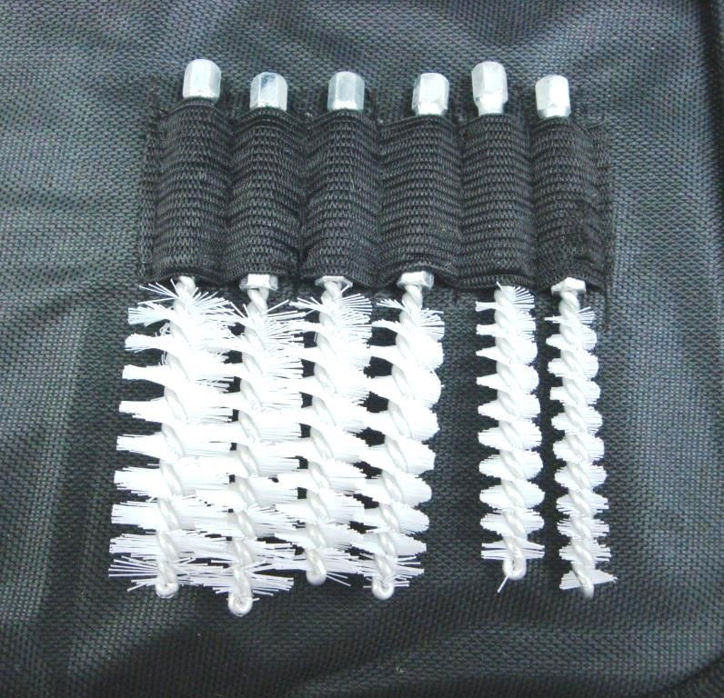 SPIRAL BRUSH SET 20PC DETAIL BRASS STAINLESS STEEL NYLON 150mm EXTENSION - TOOLZONE KDPBR053 thumbnail 5