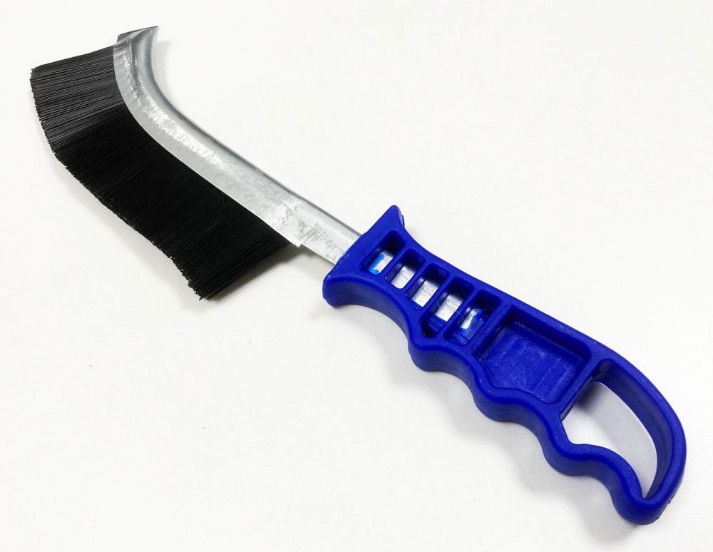 CURVED BRUSH HARD PVC BRISTLE PLASTIC HANDLE - TOOLZONE KDPBR058 thumbnail 3