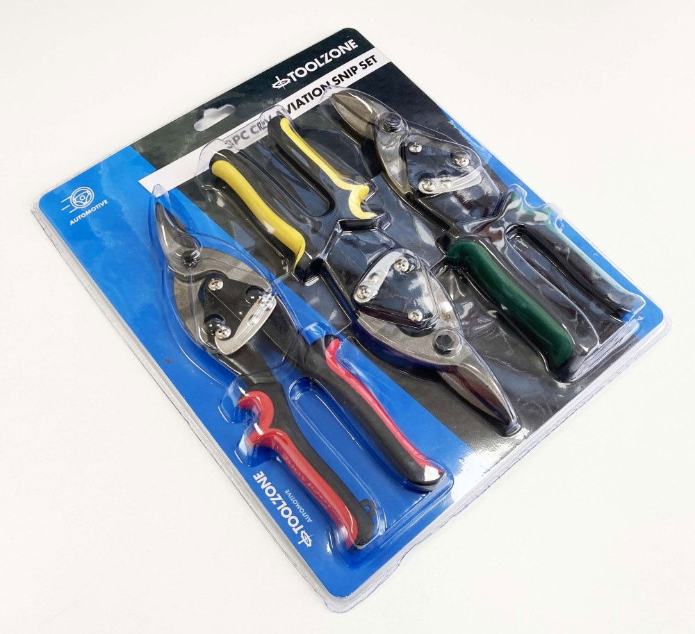 AVIATION SNIPS SET 3PC CRV STRAIGHT LEFT RIGHT CUT - TOOLZONE KDPCT036 thumbnail 2