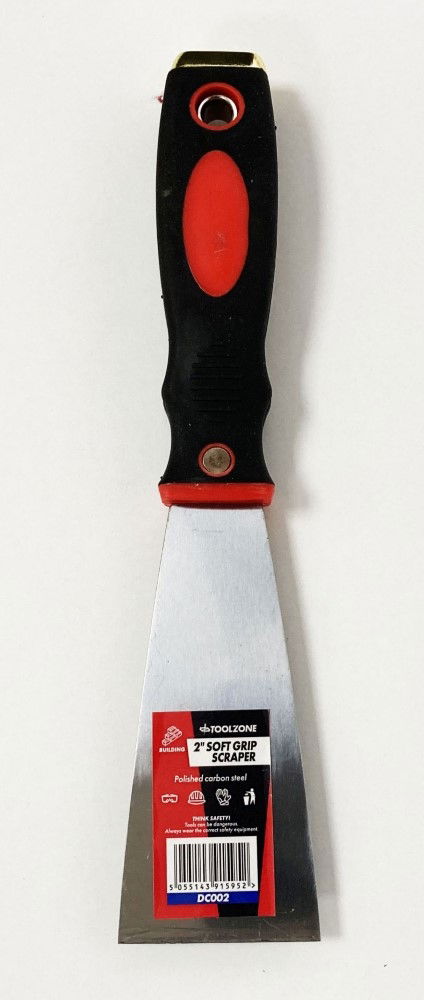 SCRAPER 2 SOFT GRIP HANDLE - TOOLZONE KDPDC002 image 1