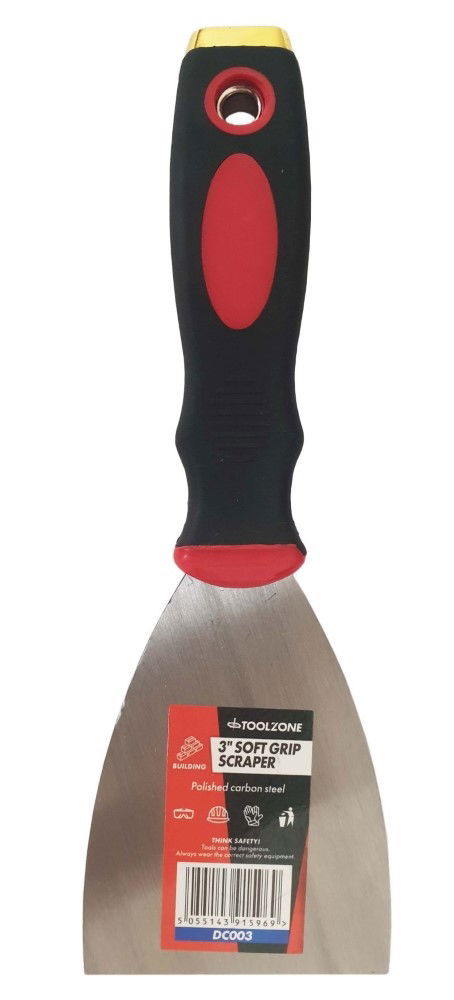 SCRAPER 3 SOFT GRIP HANDLE - TOOLZONE KDPDC003 image 1
