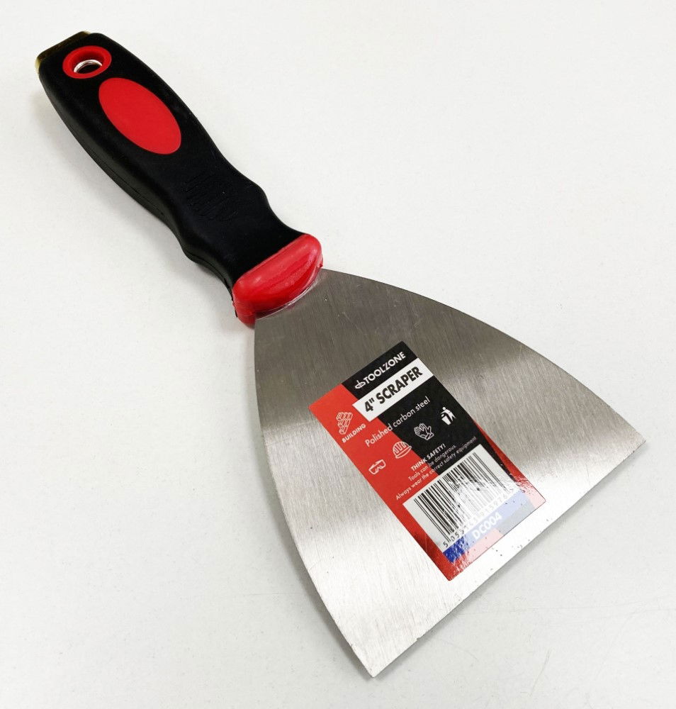 SCRAPER 4 SOFT GRIP HANDLE - TOOLZONE KDPDC004 thumbnail 2