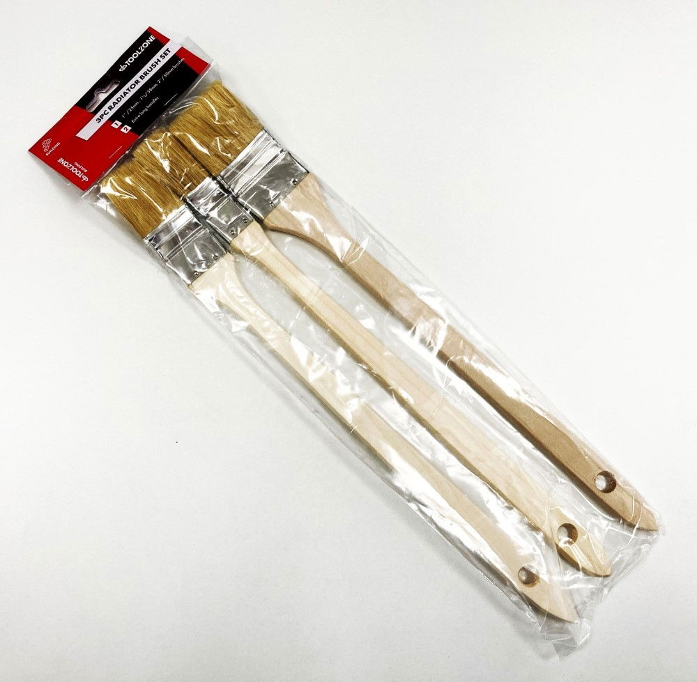 RADIATOR BRUSH SET 3PC ANGLED HEAD 1, 1-1/2, 2 - TOOLZONE KDPDC037 thumbnail 2