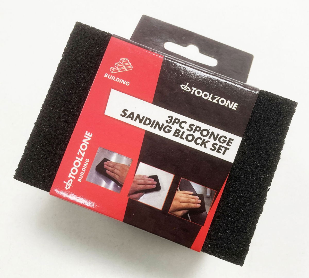 SANDING BLOCK FOAM 3PC ASSORTED GRITS - TOOLZONE KDPDC074 thumbnail 2