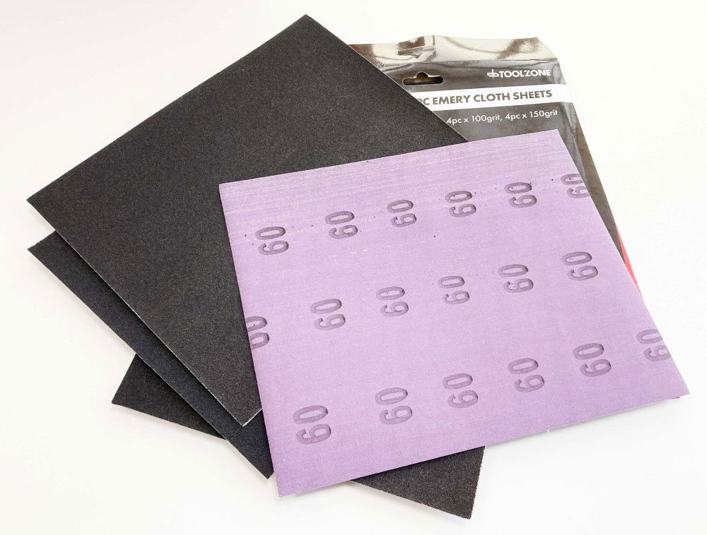 EMERY CLOTH SHEETS 10PC 230 x 280mm ASSORTED GRITS - TOOLZONE KDPDC127 thumbnail 5