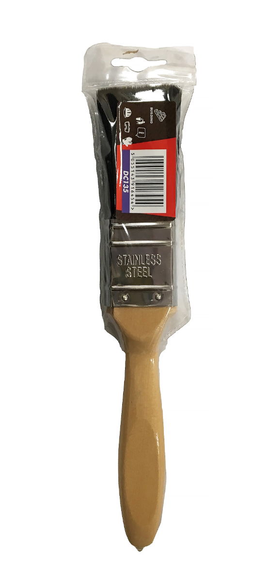 PAINT BRUSH 1.5 PROFESSIONAL WOODEN HANDLE - TOOLZONE KDPDC135 thumbnail 4