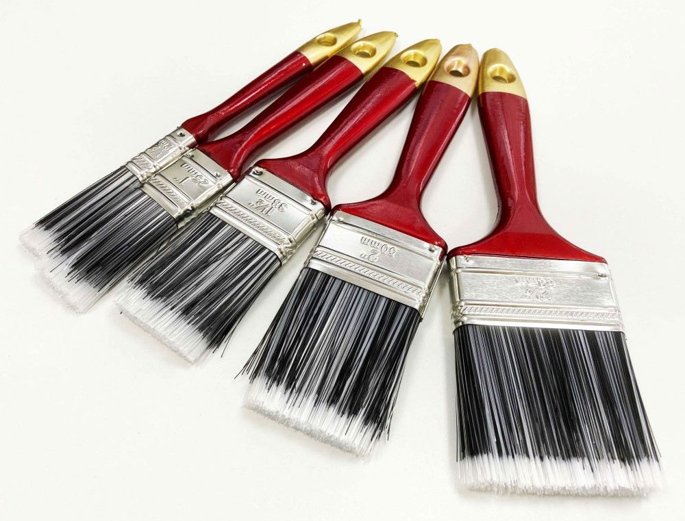 PAINT BRUSH SET 10PC NYLON BRISTLE ASSORTED SIZES - TOOLZONE KDPDC143 thumbnail 5