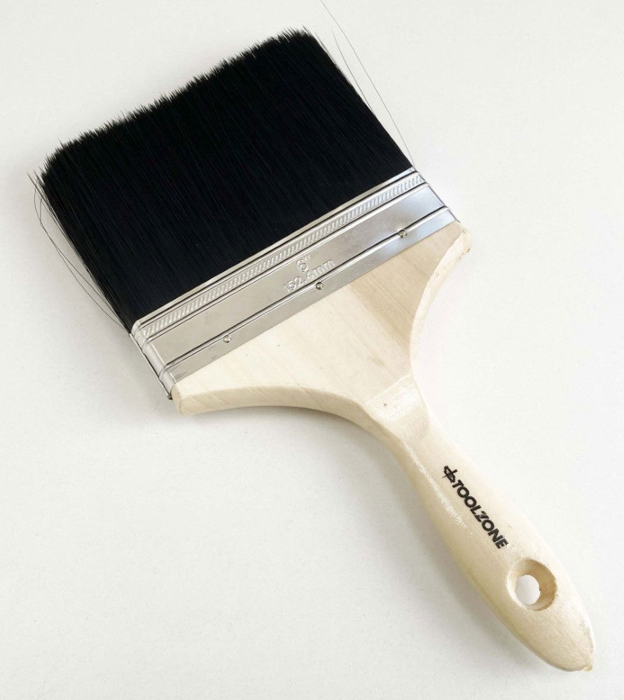 WALL BRUSH 6 PROFESSIONAL DOUBLE BOILED FINE BRISTLES - TOOLZONE KDPDC153 thumbnail 3