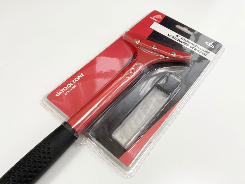 WALLPAPER SCRAPER 4 WITH 5 BLADES METAL BODY - TOOLZONE KDPDC185 thumbnail 2