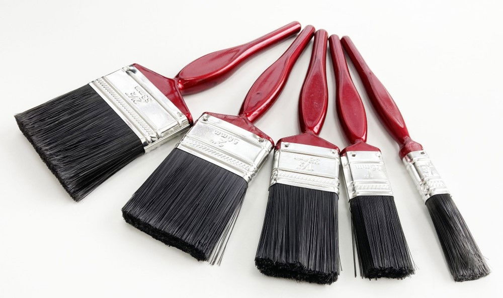 PAINT BRUSH SET 5PC RED HANDLE ASSORTED SIZES - TOOLZONE KDPDC187 thumbnail 4