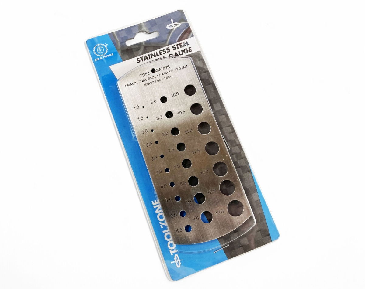DRILL GAUGE STAINLESS STEEL METRIC 1-13mm - TOOLZONE KDPDR033 thumbnail 2