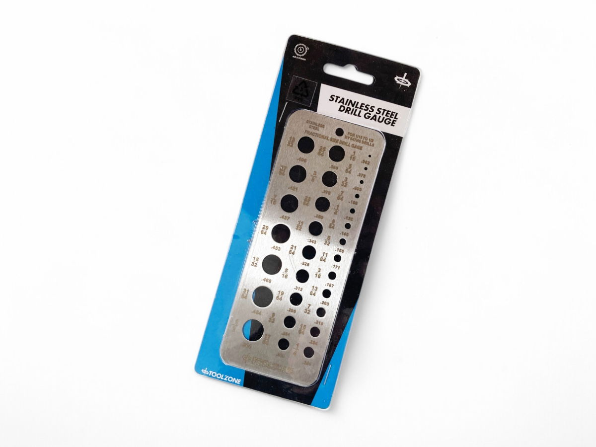 DRILL GAUGE STAINLESS STEEL IMPERIAL 1/16-1/2 - TOOLZONE KDPDR034 thumbnail 4