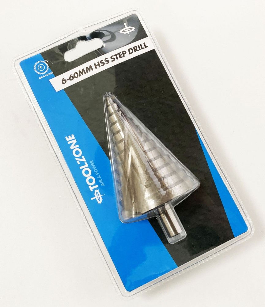 STEP DRILL HSS 6-60mm 12 STEPS 1/2 SHANK - TOOLZONE KDPDR036 thumbnail 2