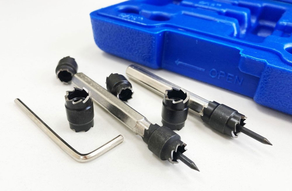 SPOT WELD CUTTER SET 9PC MASTER INTERCHANGEABLE HEADS - TOOLZONE KDPDR038 thumbnail 4