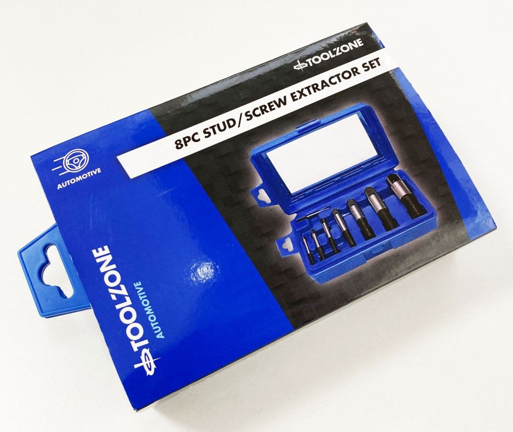 STUD AND SCREW EXTRACTOR SET HSS 8PC 3-26mm - TOOLZONE KDPDR064 thumbnail 2
