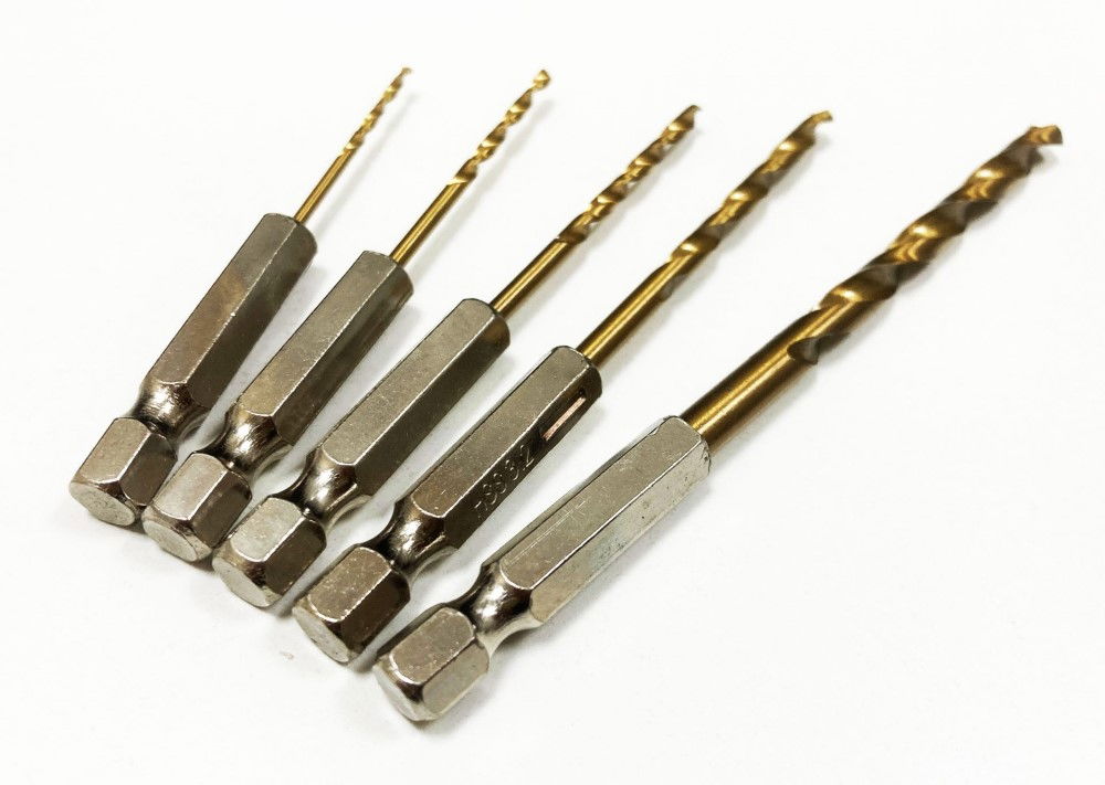 DRILL BIT SET TITANIUM COATED HEX SHANK 5PC 1.5-4.8mm - TOOLZONE KDPDR098 thumbnail 4